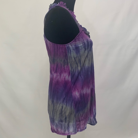 Piper & Sparrow purple tie dye sleeveless tunic - Picture 2 of 5